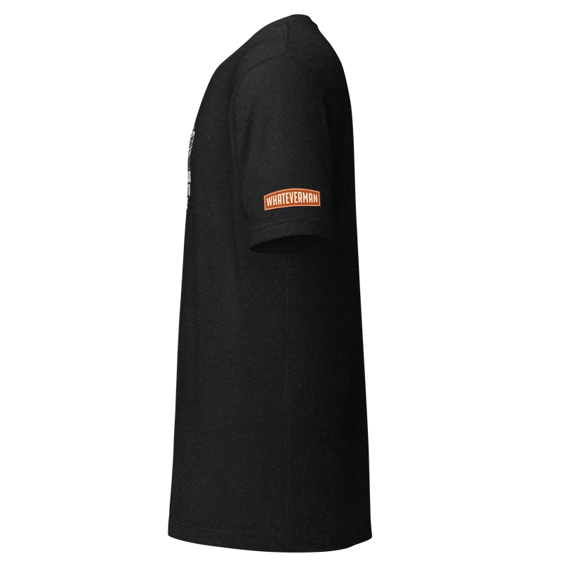 Best Roads Mustang Tee - black heather - left sleeve logo