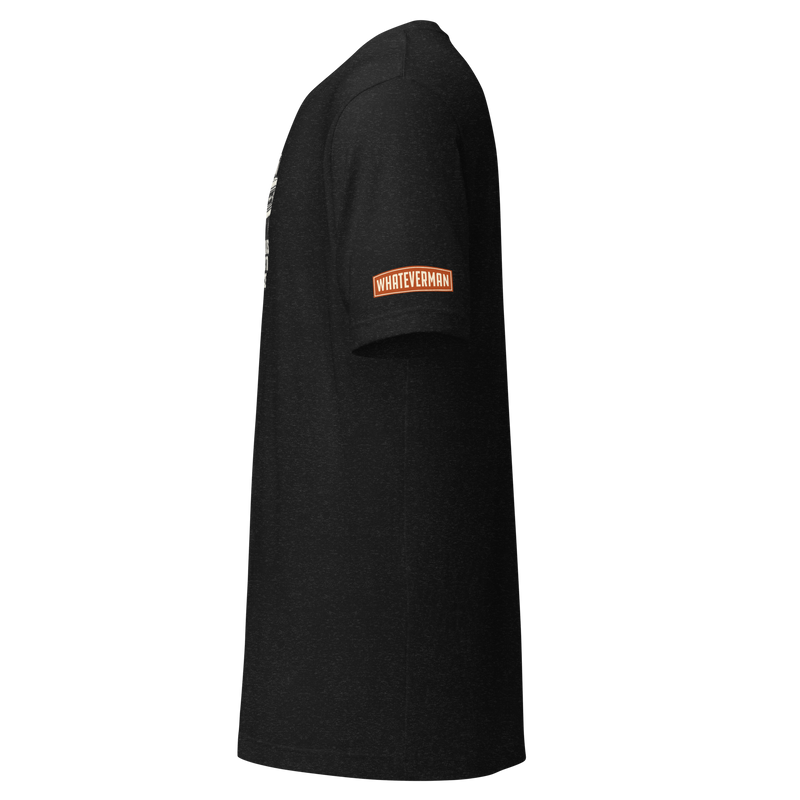 Best Roads Chevrolet Pickup Tee - black heather - left sleeve logo