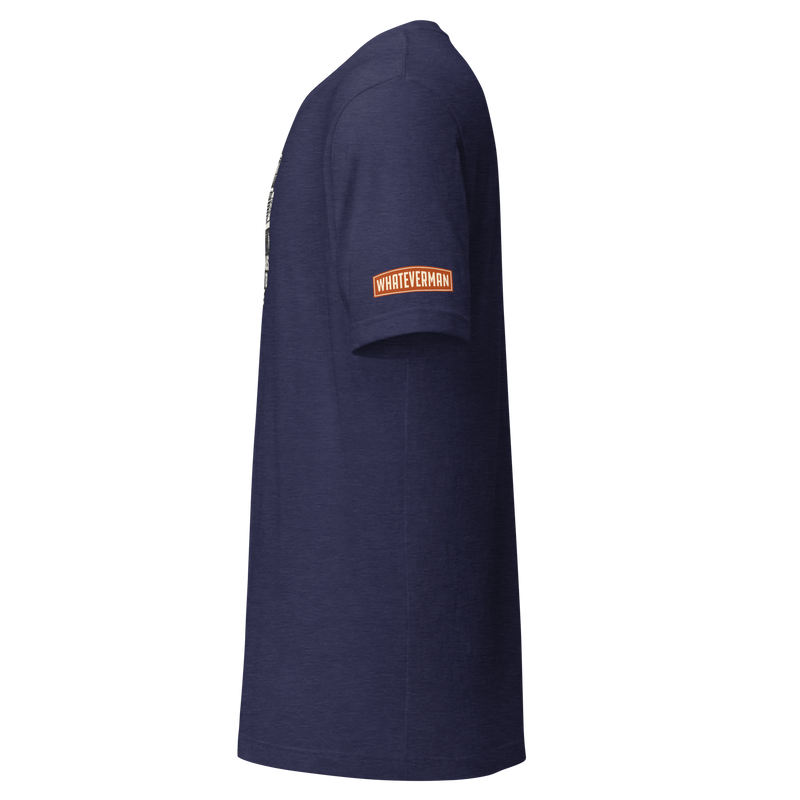 Best Roads Land Rover Tee - heather midnight navy - left sleeve logo