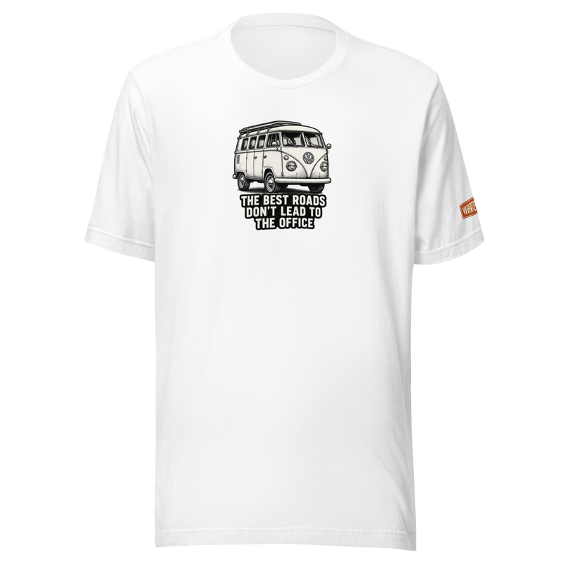 Best Roads VW Kombi Tee - white - front graphic